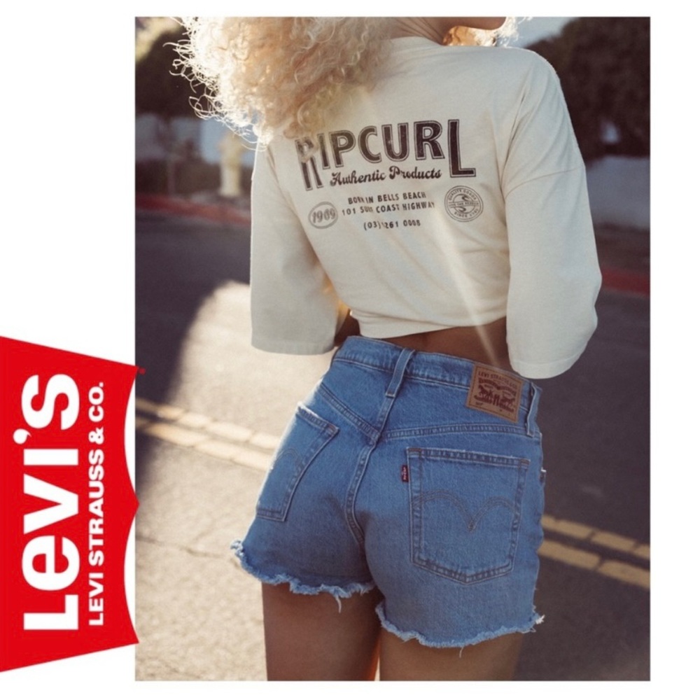 LEVI’S 501 Redline High Rise Distressed Shorts W 27